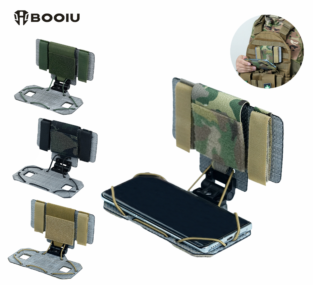 Outdoor Hunting Vest - BOOIU MOLLE Faltbares Navigationsboard Airsoft Handyhalterung