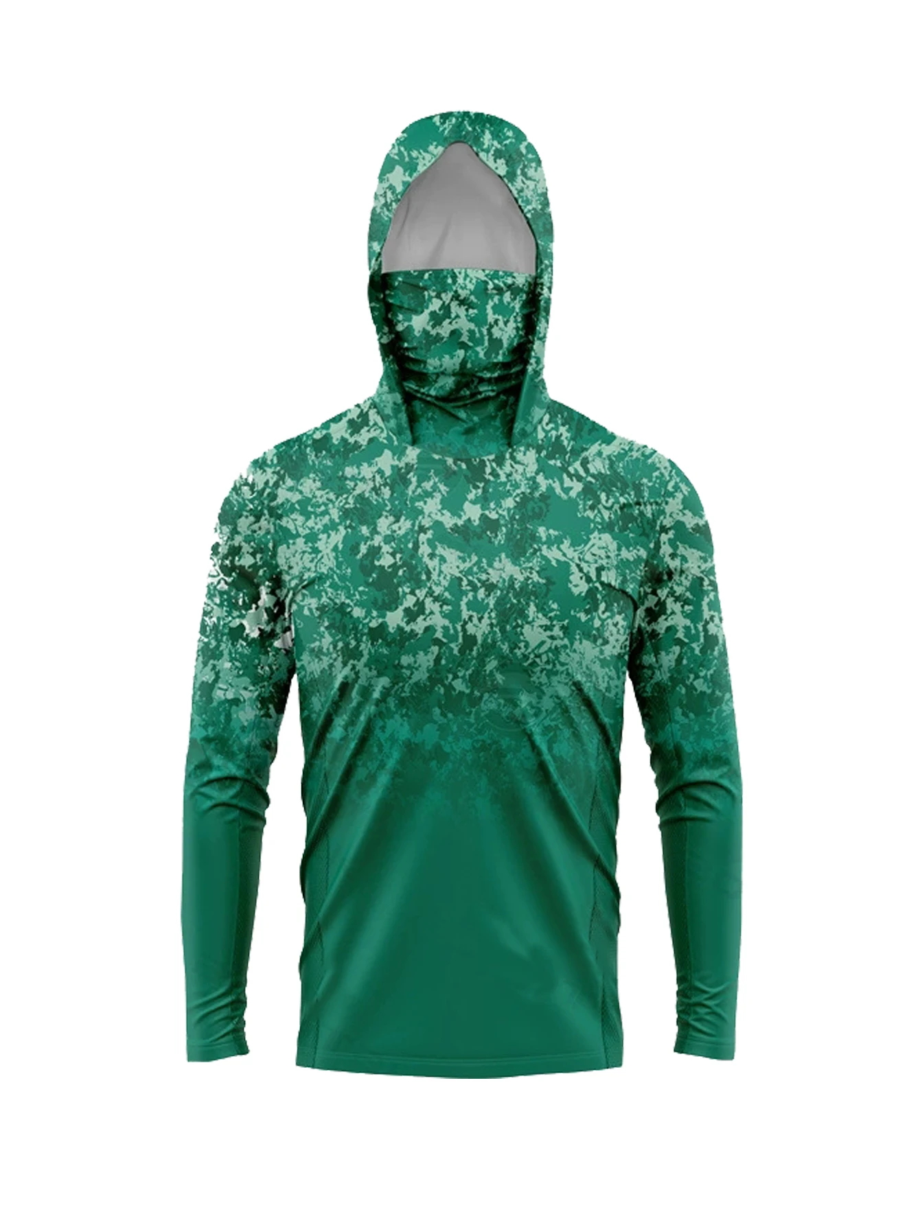 Hunting & Outdoor Supplies Carterton - Herren UPF50+ Sonnenschutz-Angelhoodie mit Gesichtsmaske, grüner