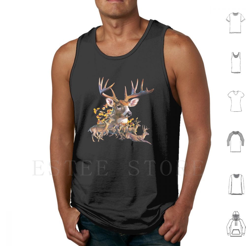 Hirsch-Collage-Tanktops, ärmel – Wildman Hunting & Outdoor Price List Bewertung und Preis